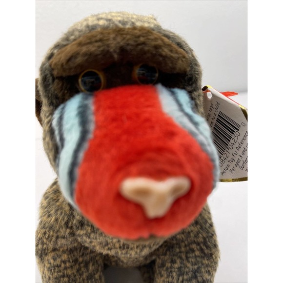 Cheeks Ty Beanie Baby Baboon 1999 Rare - Picture 10 of 12
